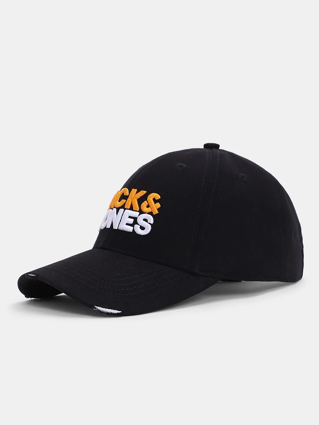 Black Embroidered Logo Baseball Cap - Image 2