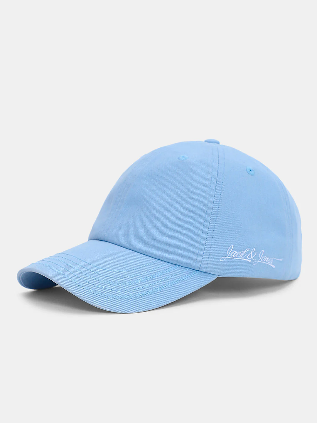 Light Blue Cotton Baseball Cap - Image 2