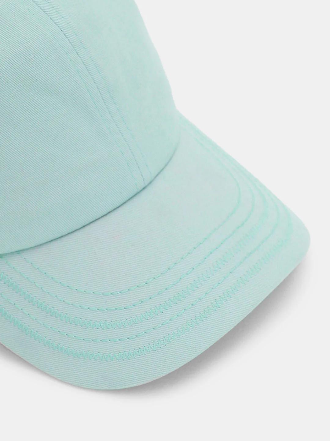 Light Green Cotton Baseball Cap - Image 4