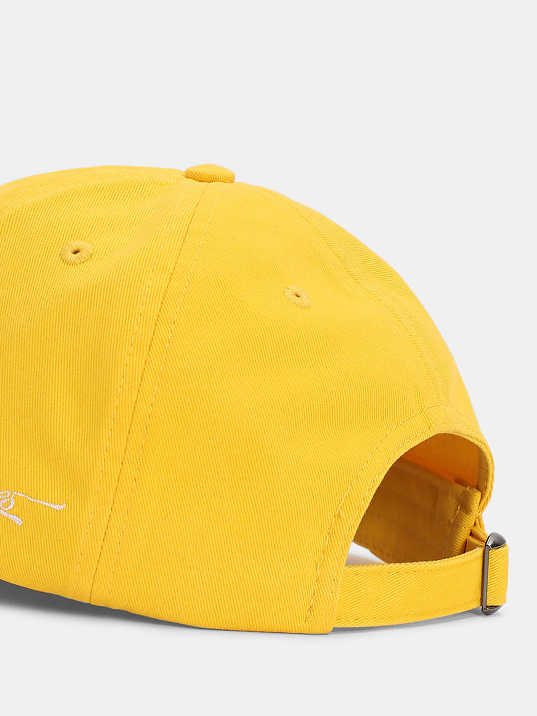 Light Yellow Cotton Baseball Cap - Image 5