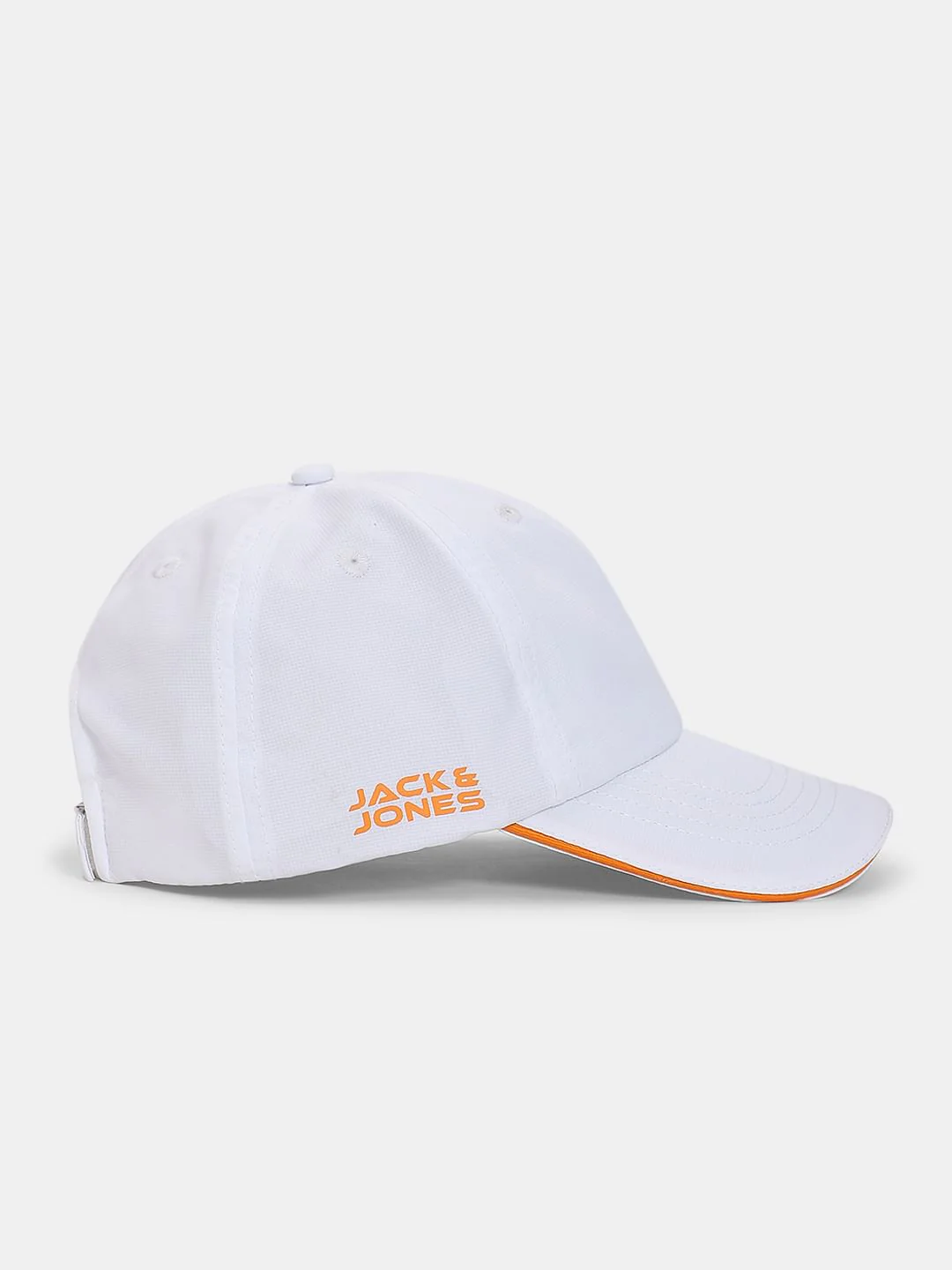 White Logo Print Cap - Image 3