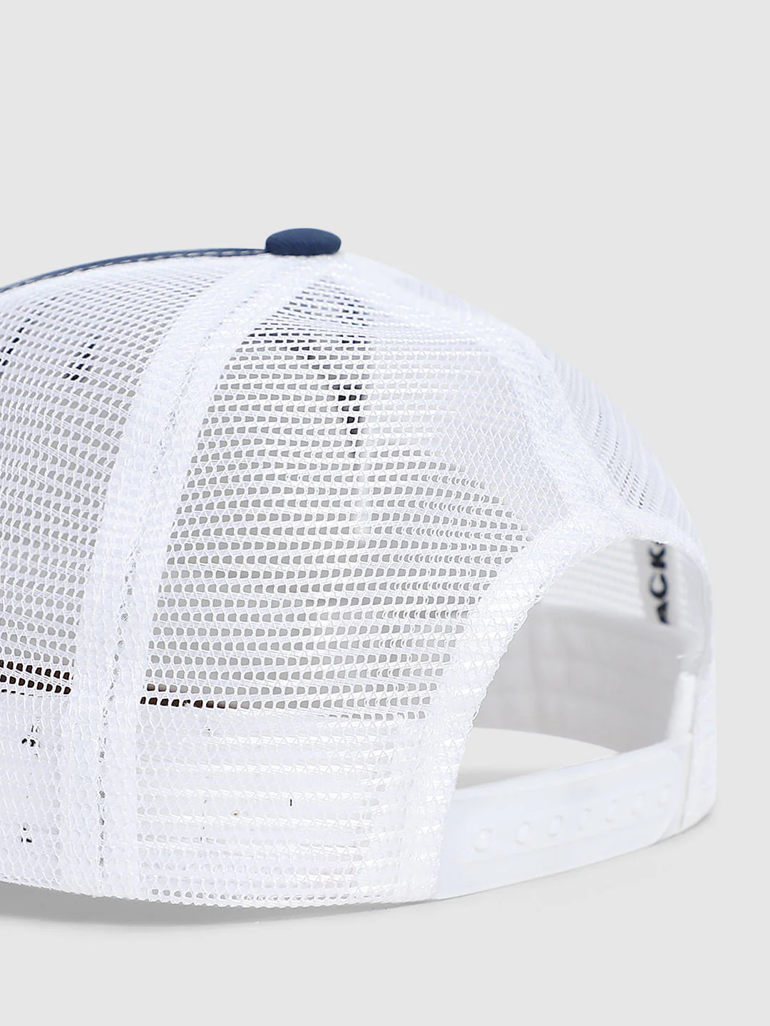 Blue Colourblocked Mesh Cap - Image 5