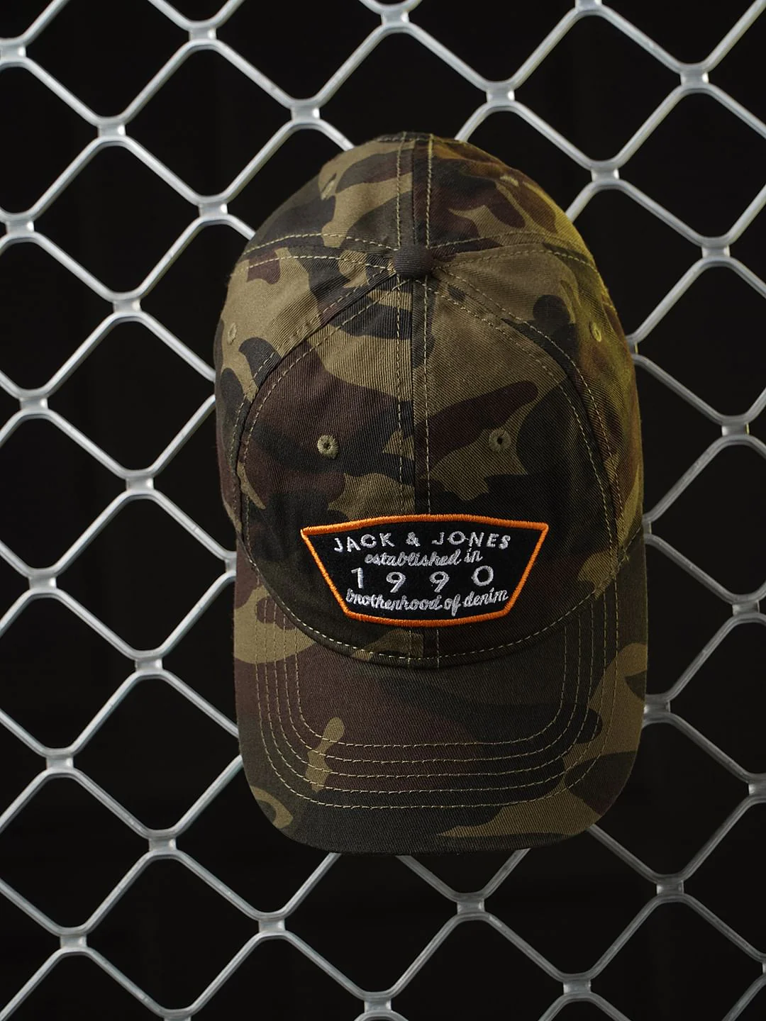 Brown Camo Print Baseball Cap