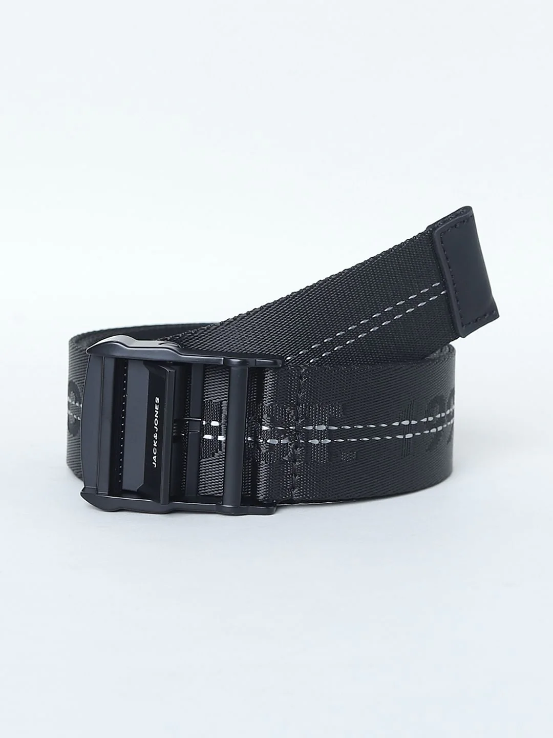 Black Tape Detail Long Belt - Image 2
