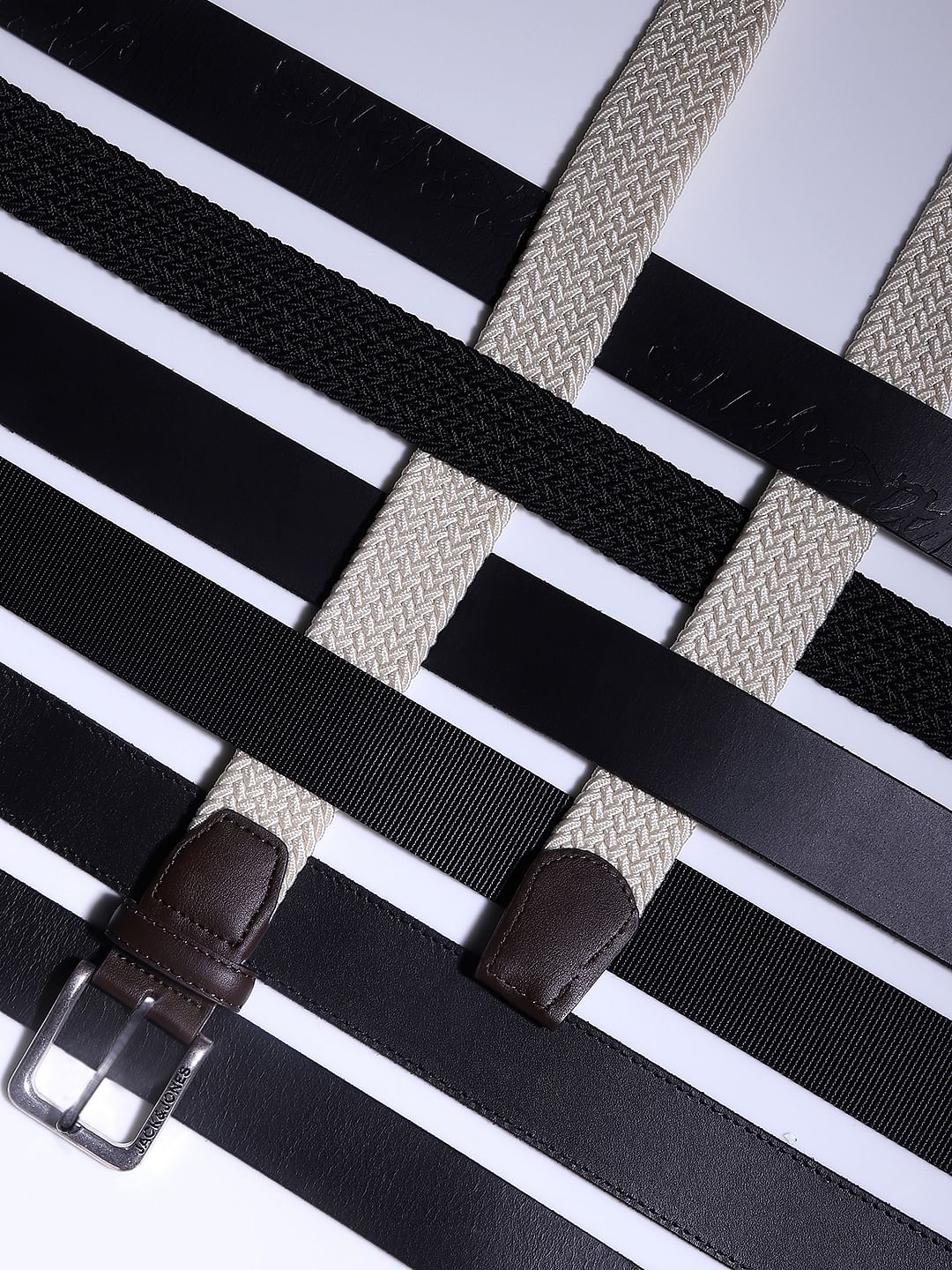 White Braided Belt