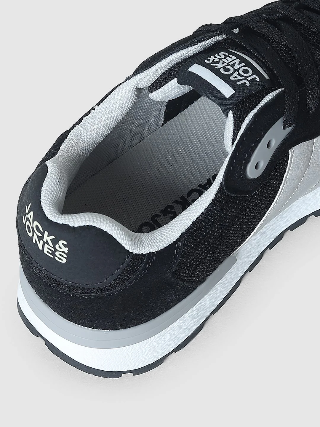 Black Mesh Lace-Up Sneakers - Image 8