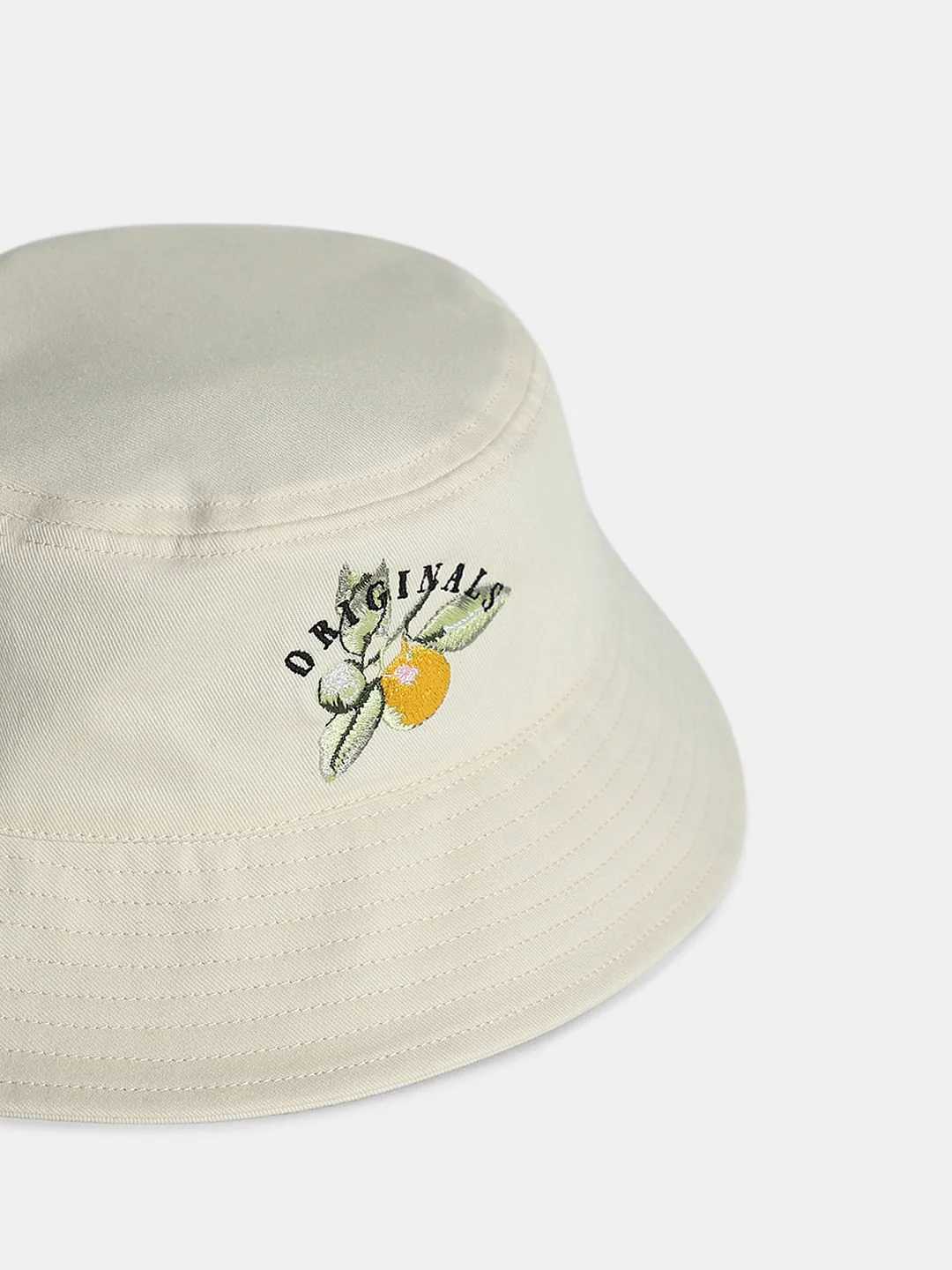 Cream Linen Bucket Hat - Image 4