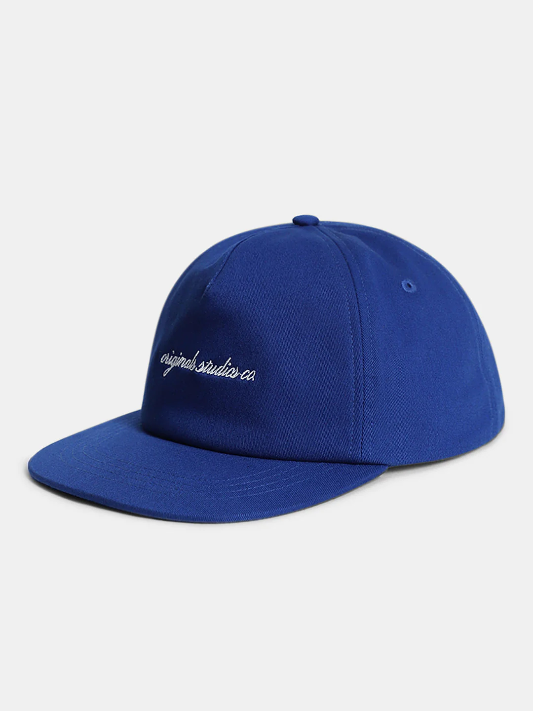 Blue Embroidered Text Cap - Image 2