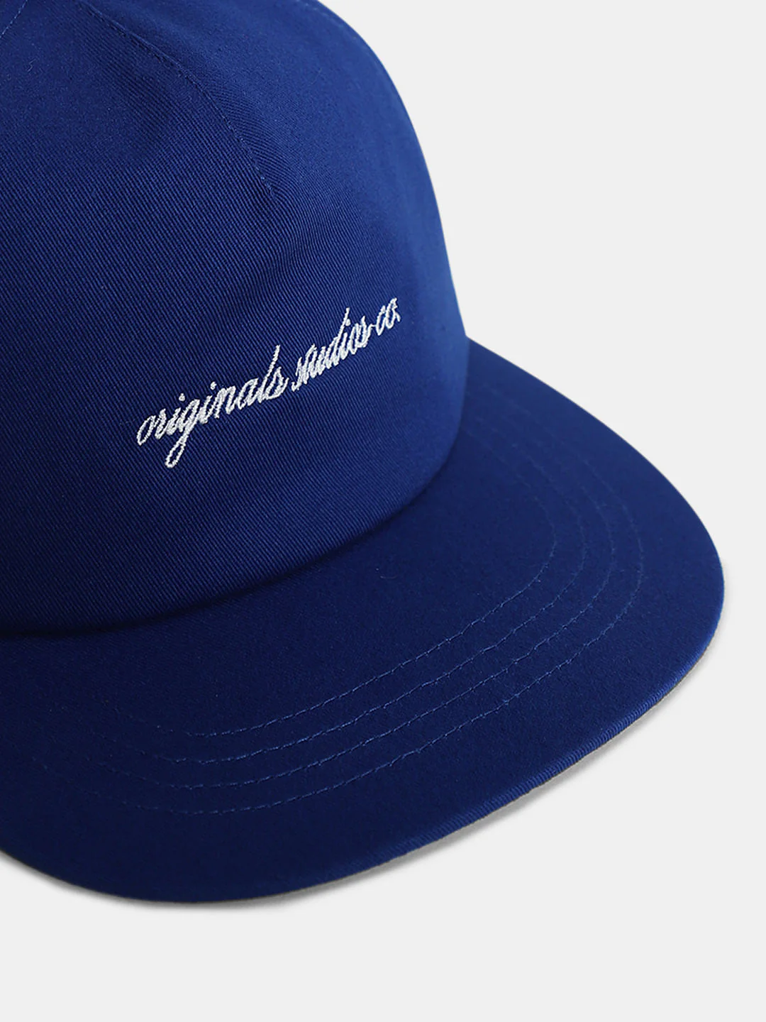 Blue Embroidered Text Cap - Image 4