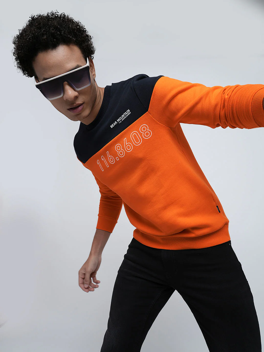 PRODUKT by JACK&JONES Red Colourblocked Sweatshirt