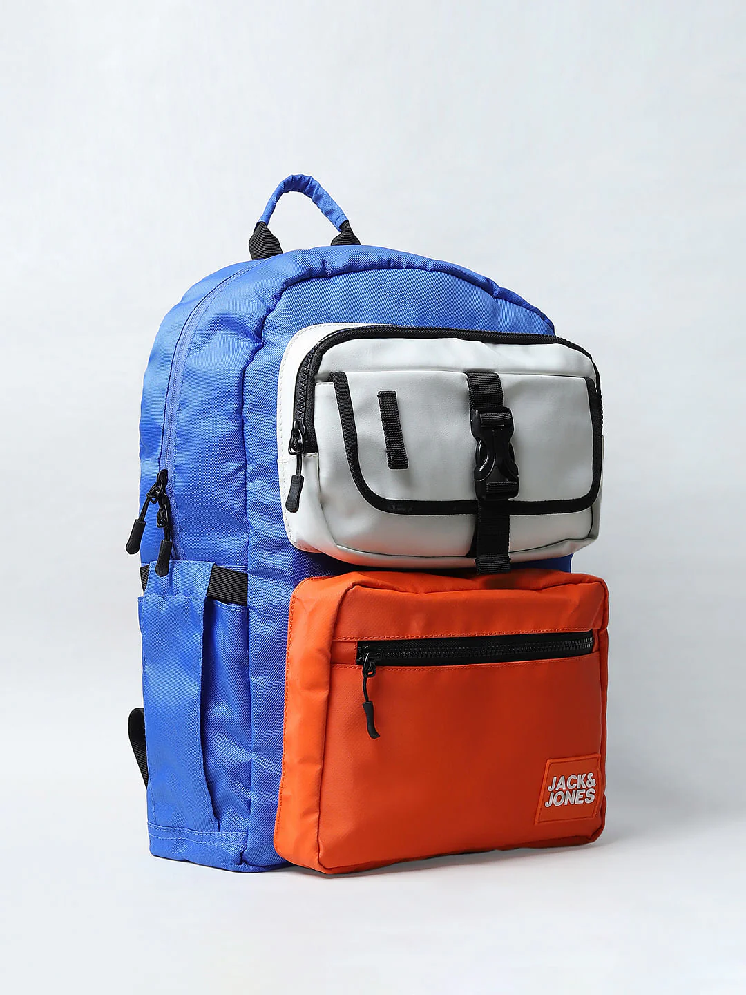 BOYS Orange Colourblocked Backpack - Image 3