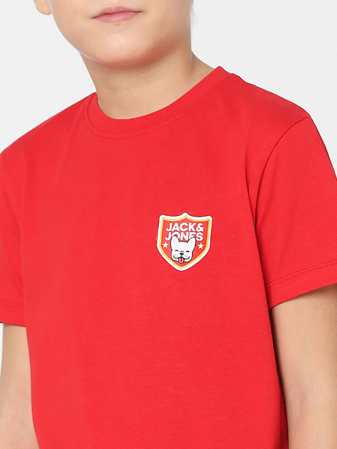 Boys Red Crew Neck T-shirt - Image 5