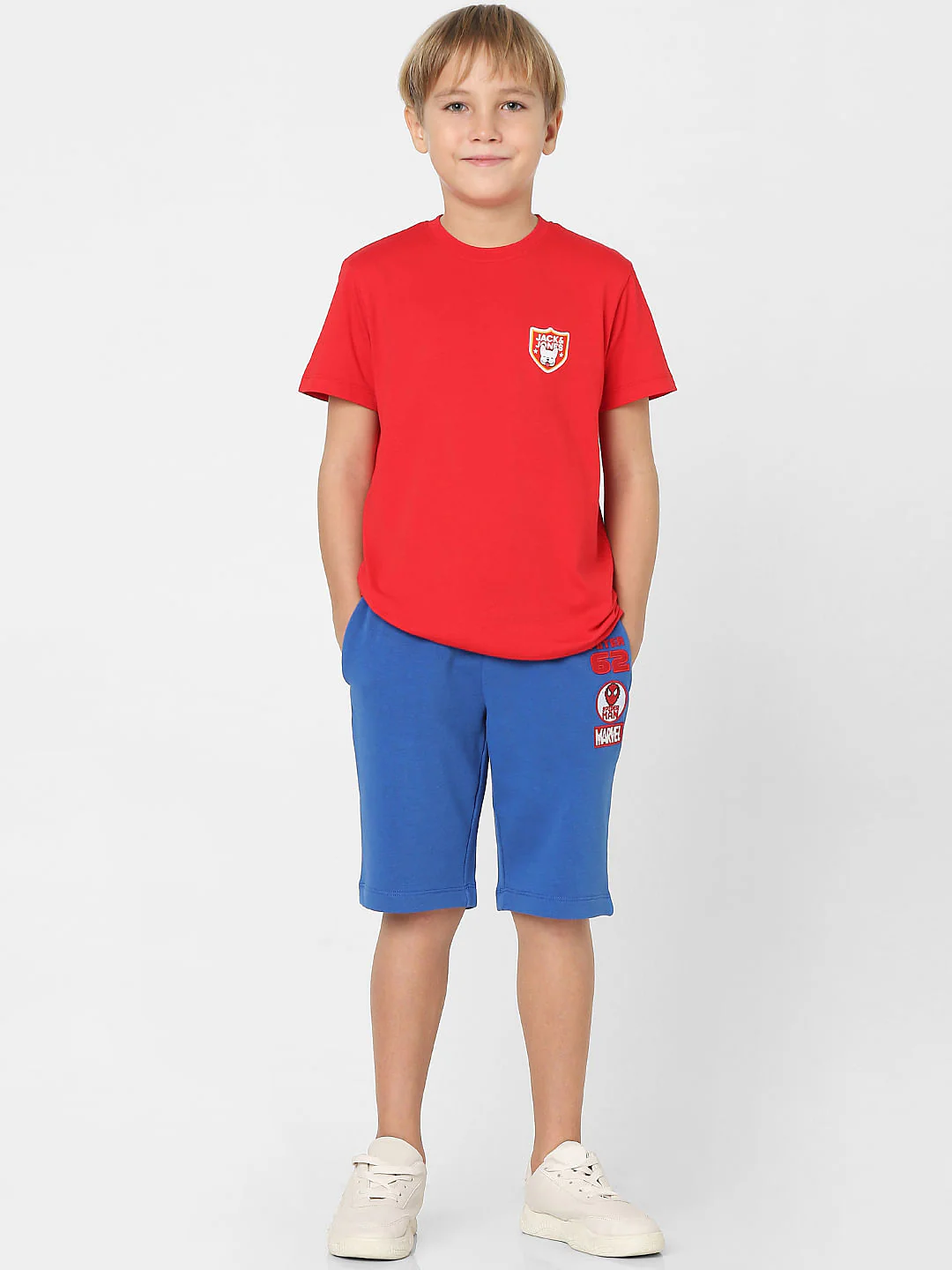 Boys Red Crew Neck T-shirt - Image 6