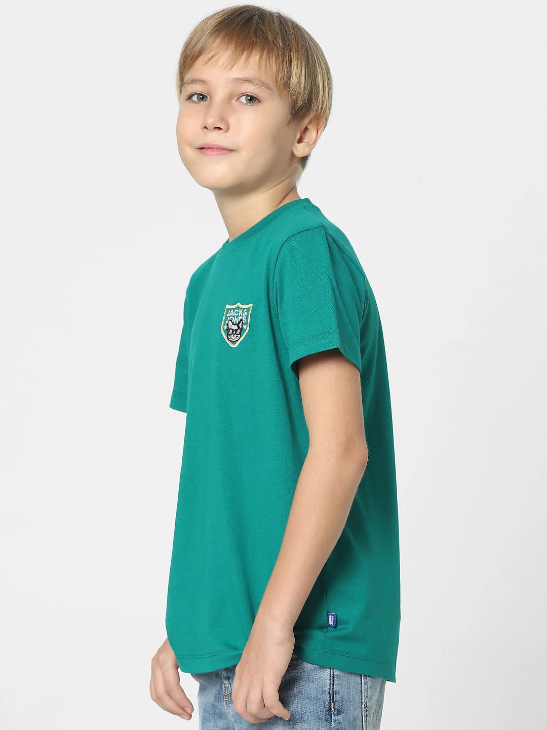 Boys Green Crew Neck T-shirt - Image 3