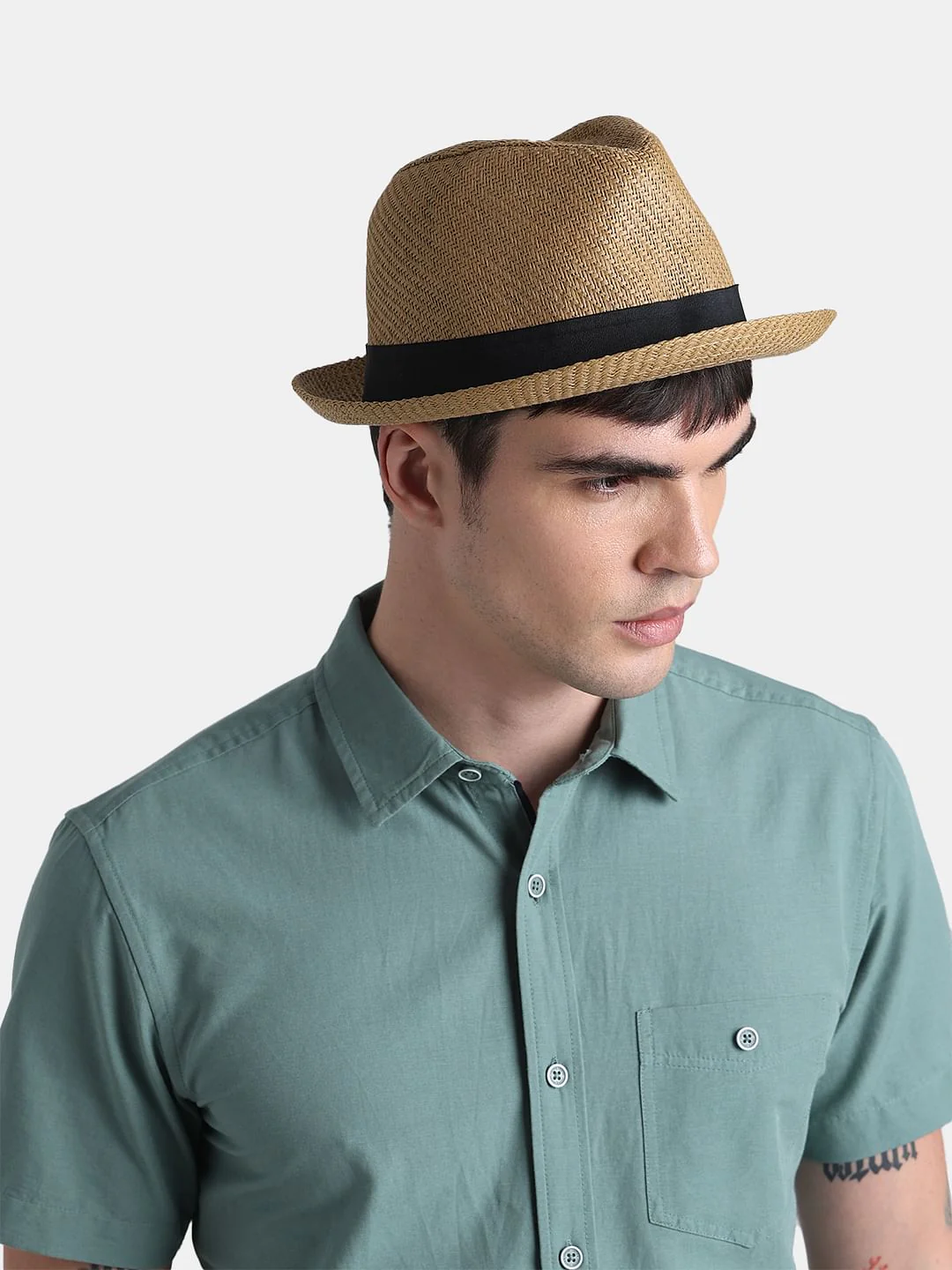 Brown Paper straw Hat - Image 6