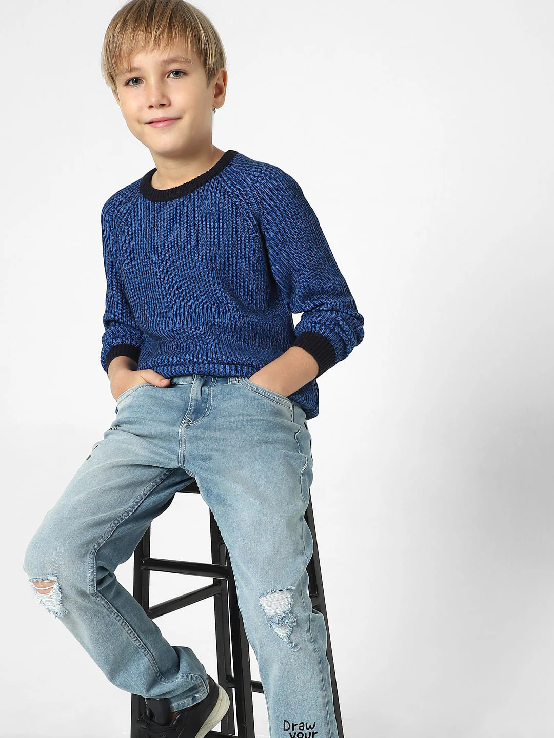 Boys Blue Pullover