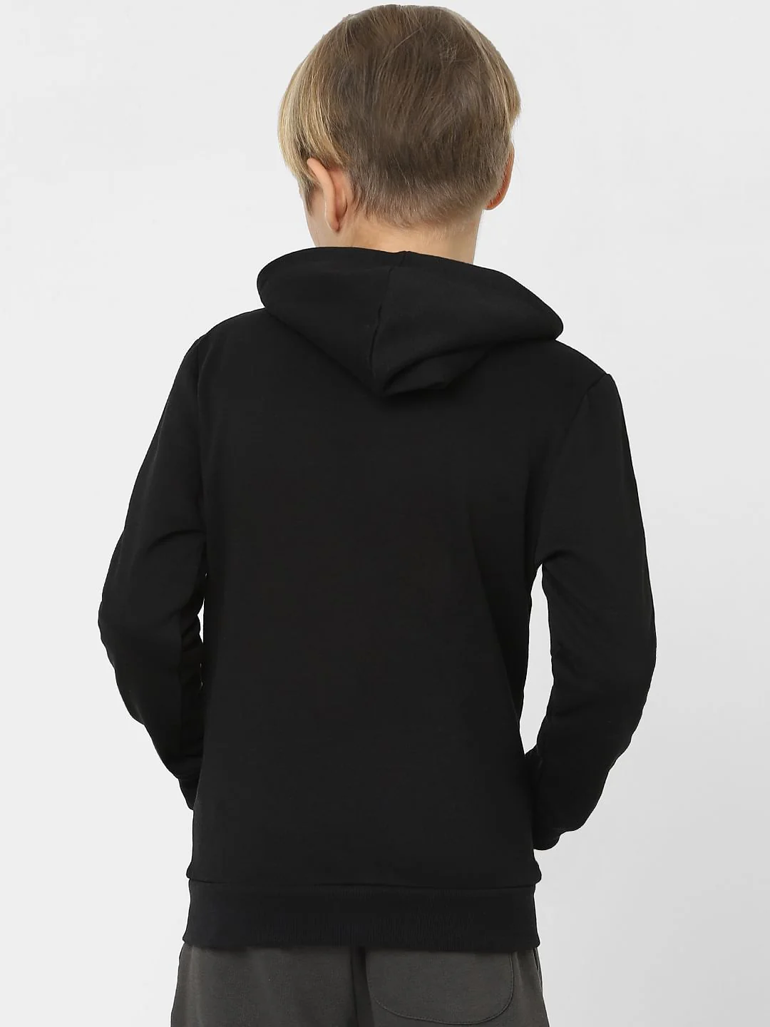 Boys Black Hooded Sweatshirt - Image 4