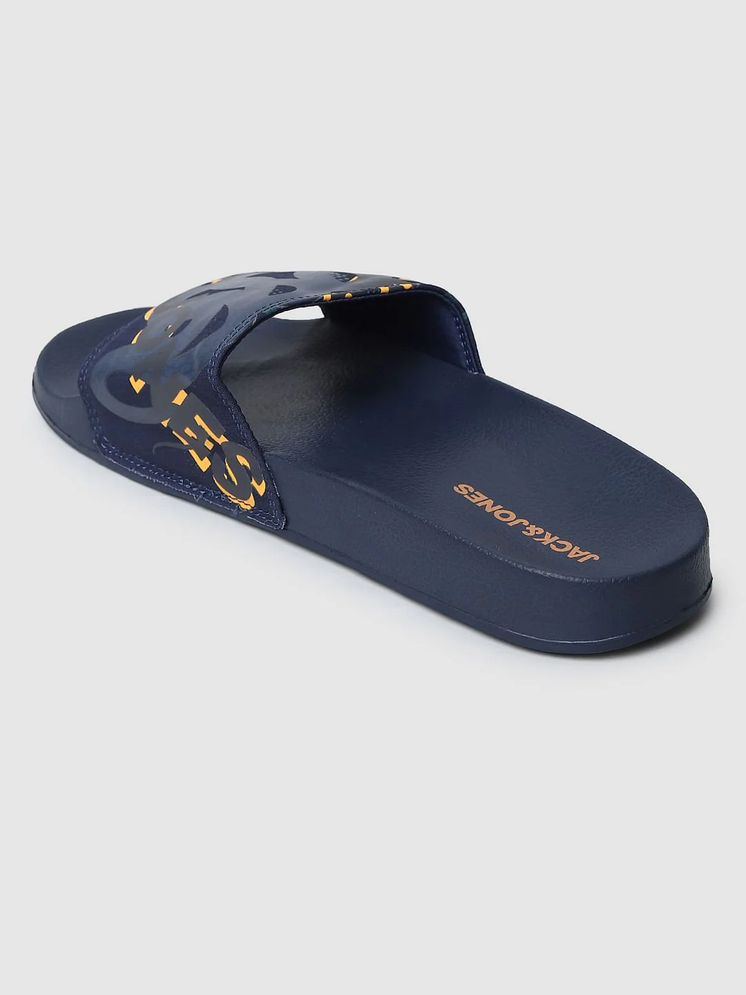 Navy Blue Typographic Print Sliders - Image 4