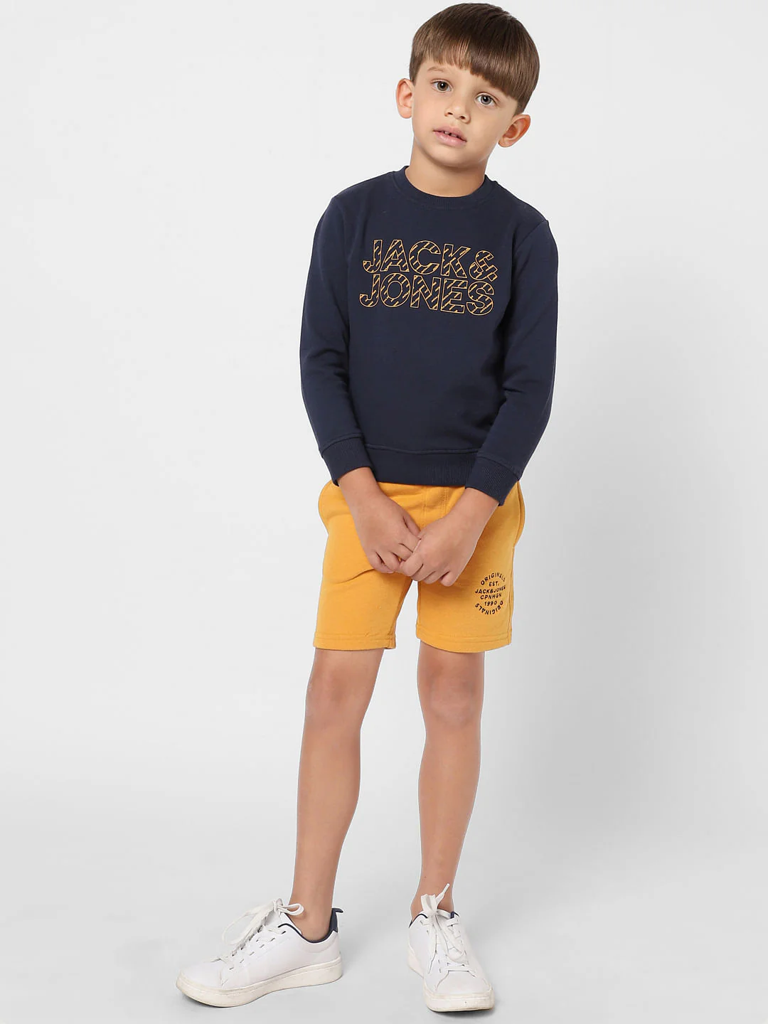 BOYS Blue Logo Print Sweatshirt