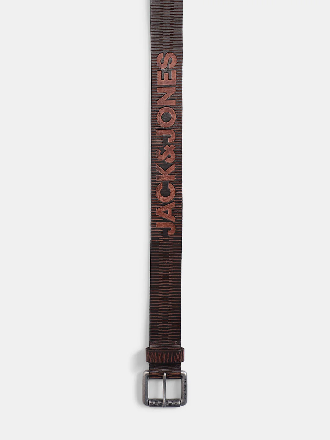 Brown Laser Print Leather Belt - Image 3