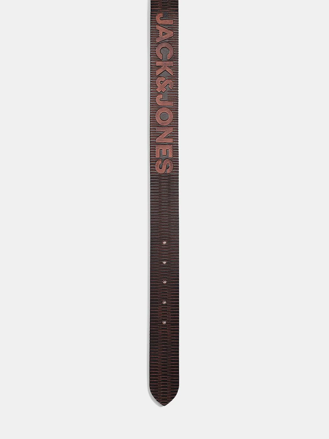 Brown Laser Print Leather Belt - Image 4