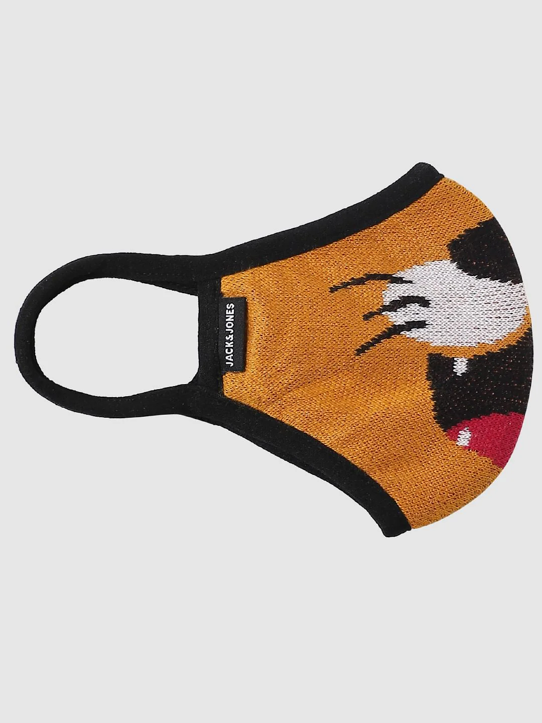 BOYS Yellow Graphic Print Knit Mask - Image 3