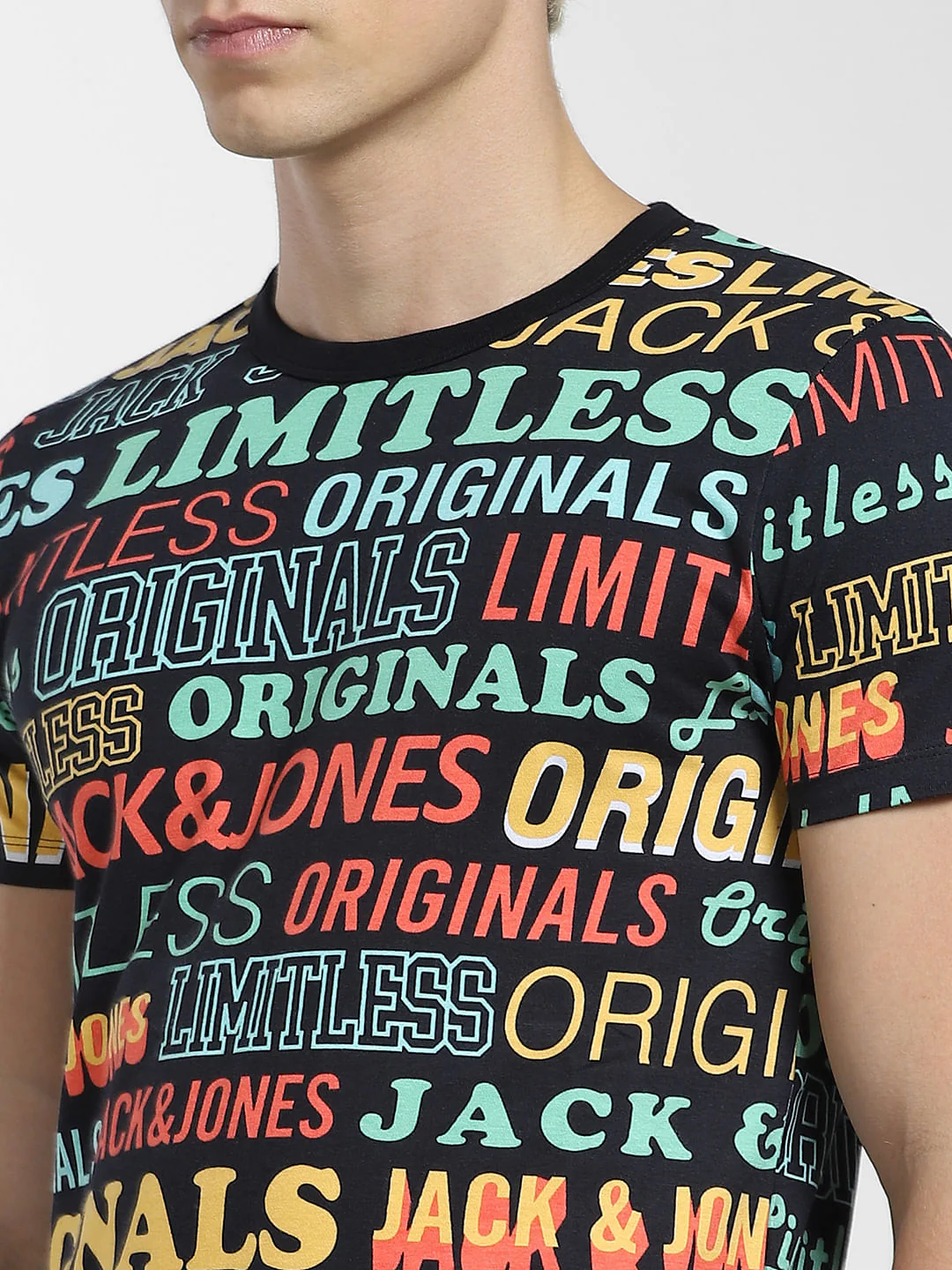 METAVERSE Black Typographic Logo Crew Neck T-shirt - Image 5