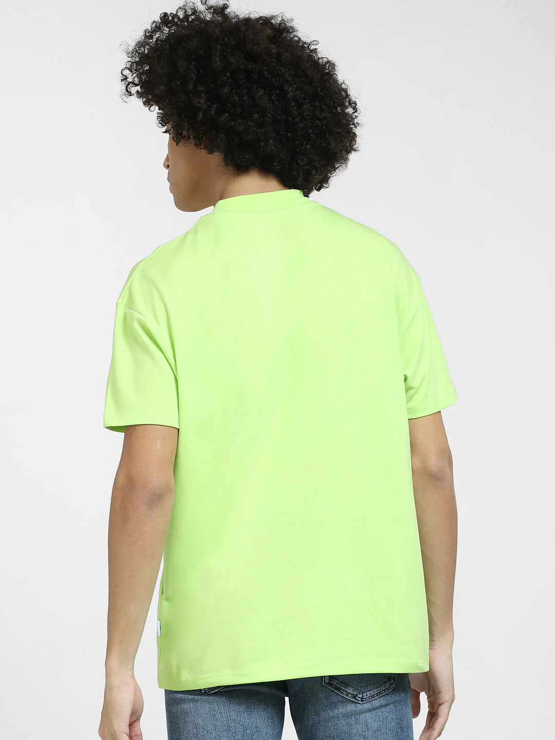 Lime Green Crew Neck T-shirt - Image 4