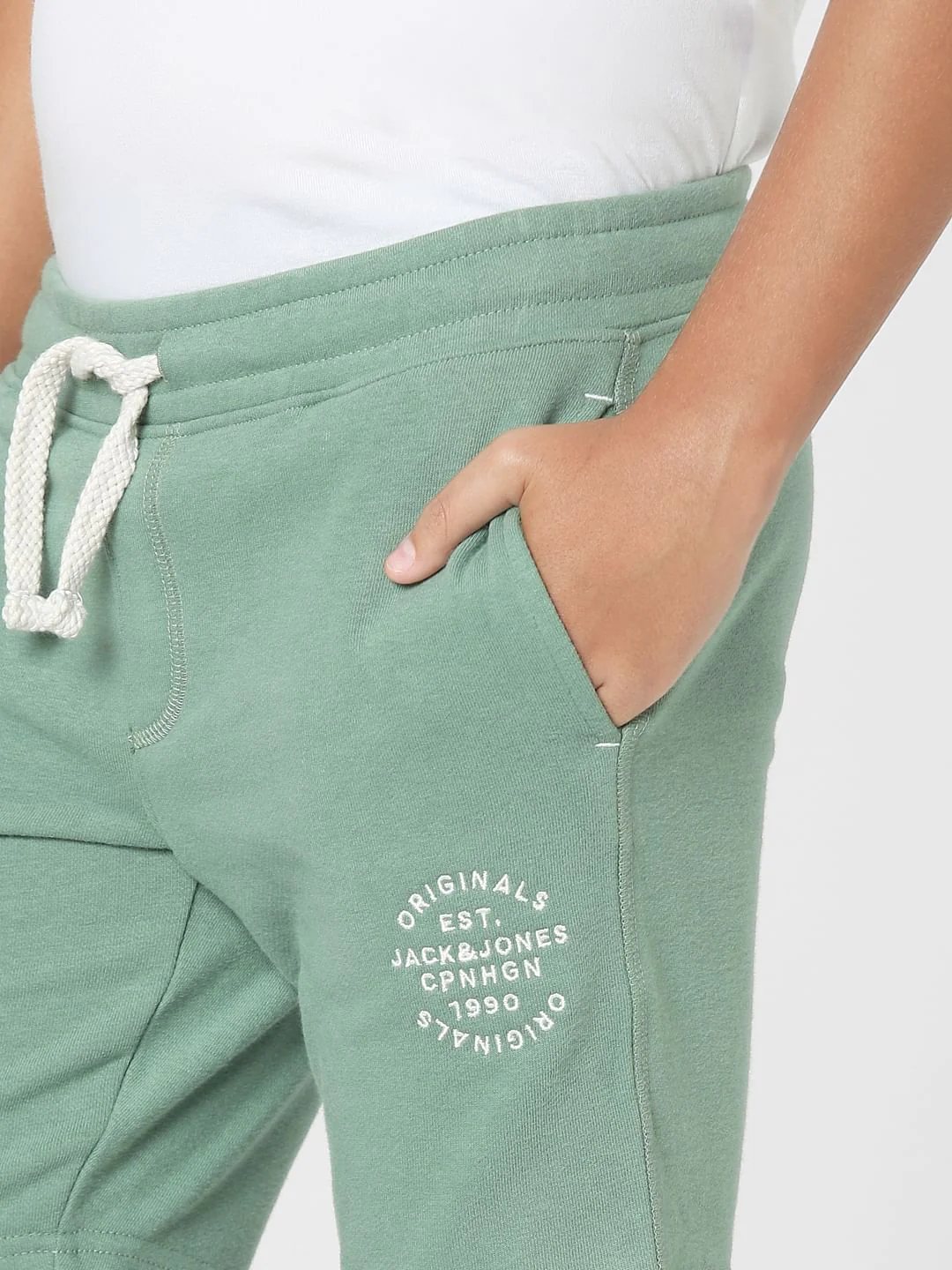 Green Mid Rise Sweatshorts - Image 5