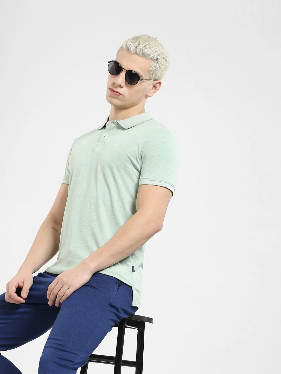 Green Polo Neck T-shirt