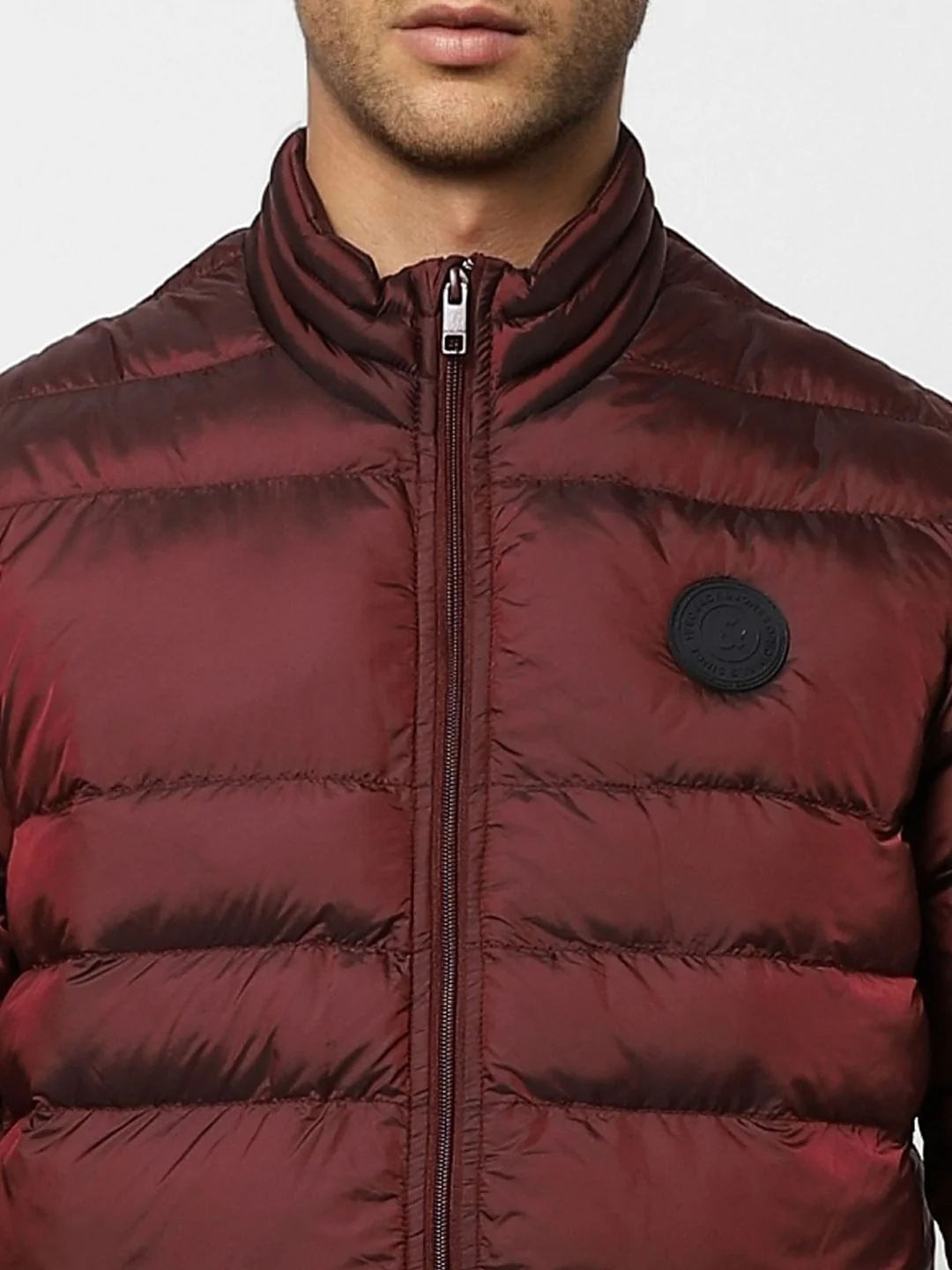 Dark Red Puffer Jacket - Image 6