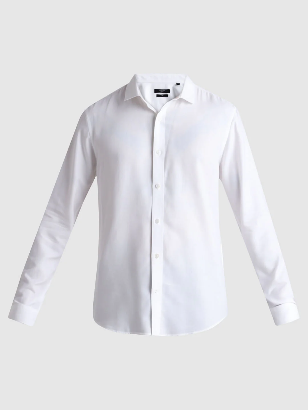 White Full Sleeves Solid Shirt - Image 7