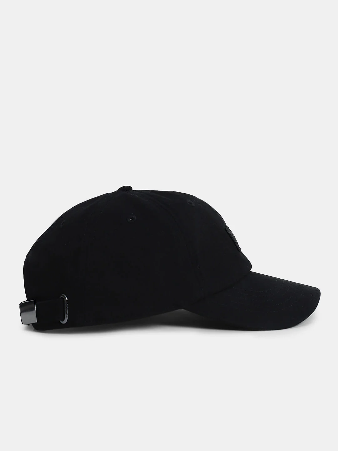 Black Cotton Baseball Cap - Image 3