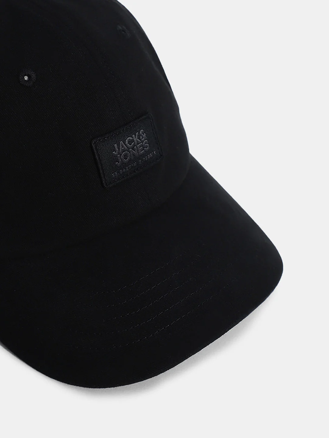 Black Cotton Baseball Cap - Image 4