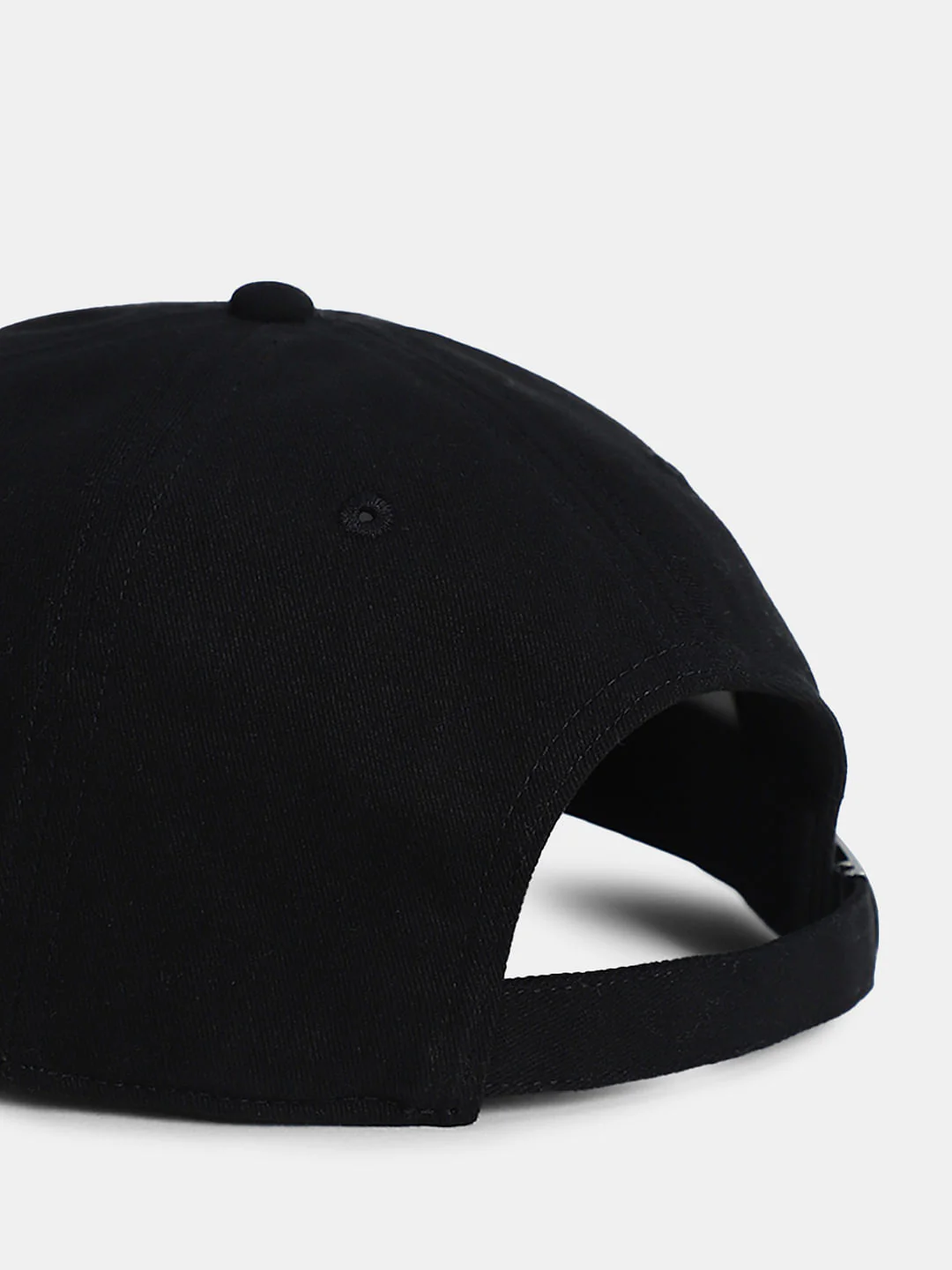 Black Cotton Baseball Cap - Image 5
