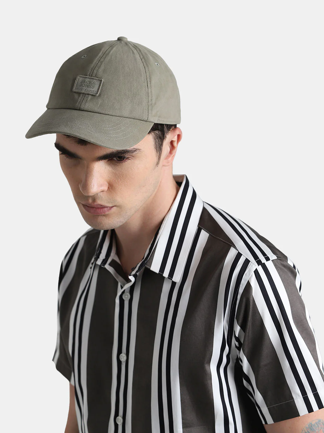 Green Cotton Baseball Cap - Image 6