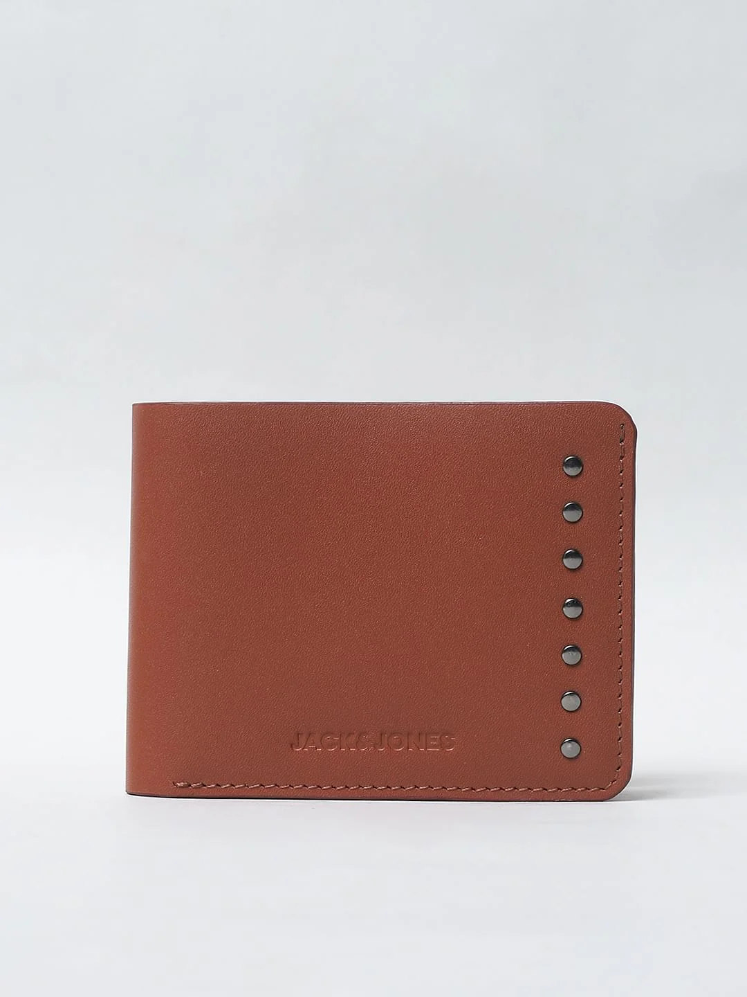 Brown Studded Leather Wallet - Image 2