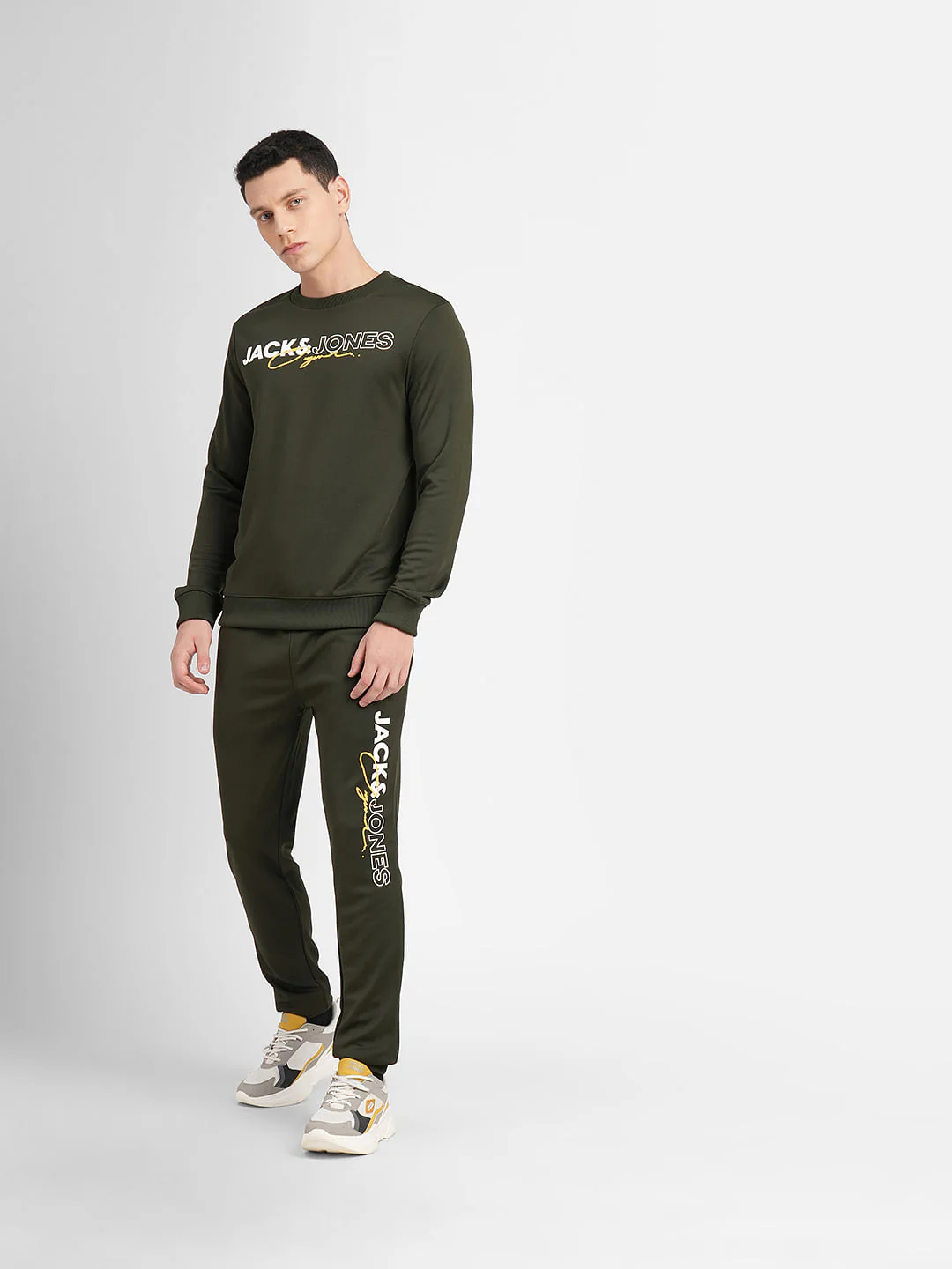 Dark Green Logo Print Tracksuit - Image 6