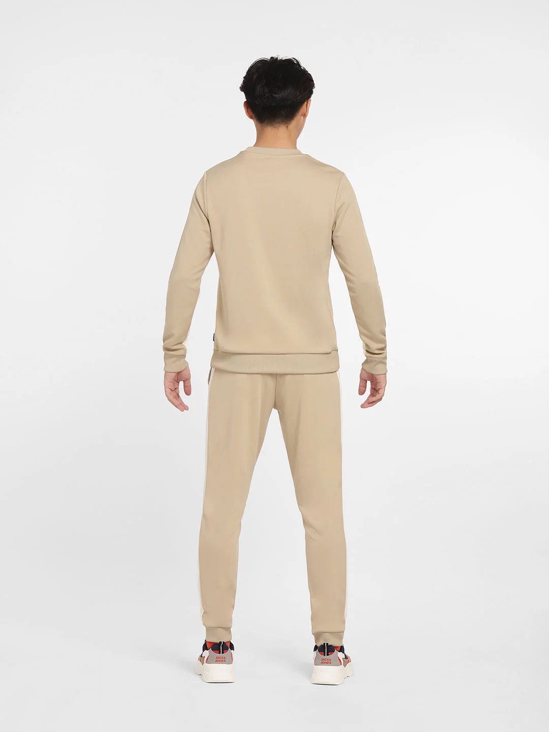 Beige Logo Print Tracksuit - Image 10