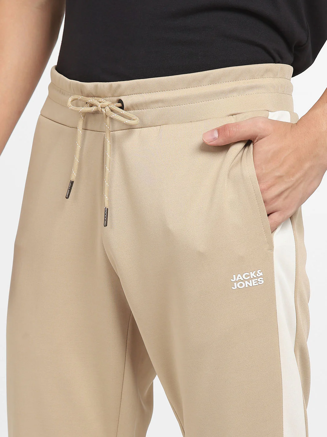 Beige Logo Print Tracksuit - Image 9