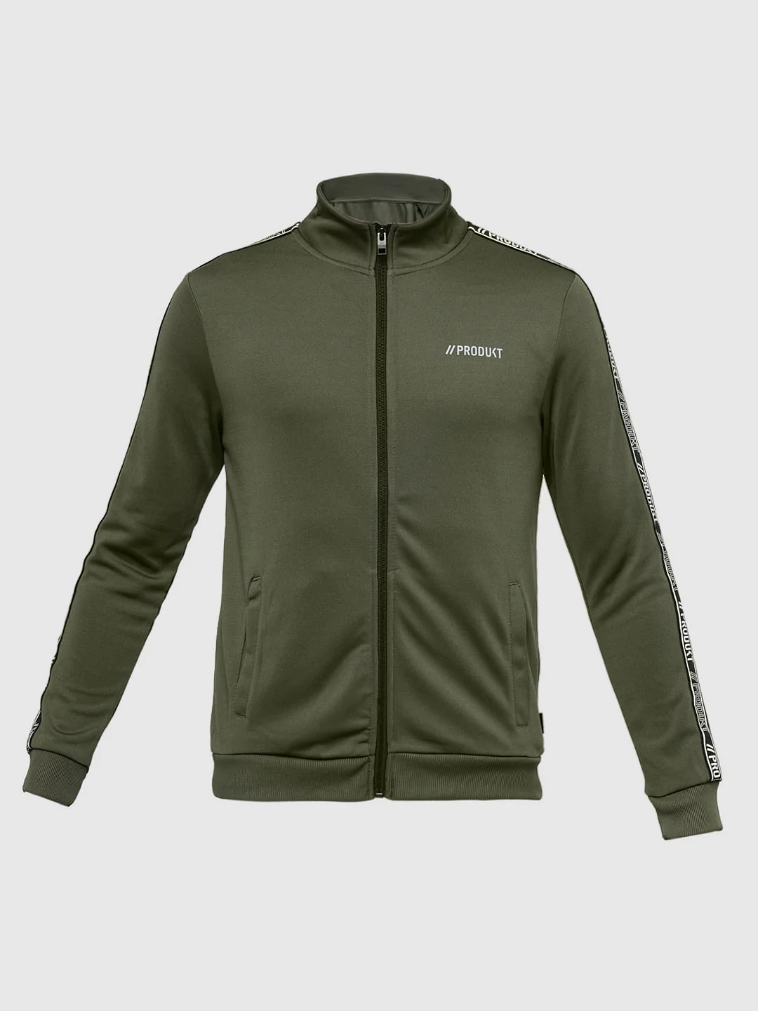 PRODUKT by JACK&JONES Green High Neck Zip-Up Sweatshirt - Image 7