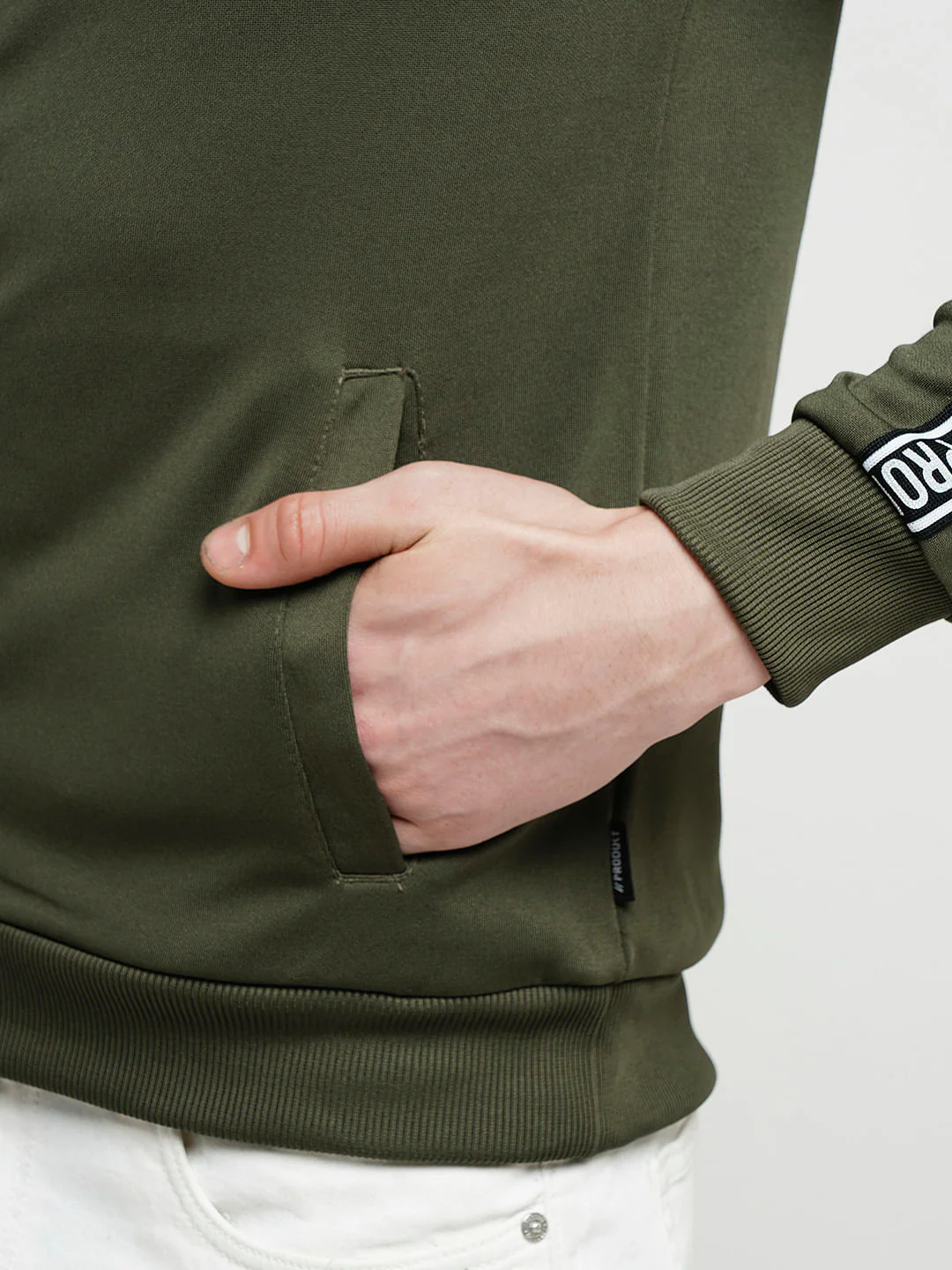 PRODUKT by JACK&JONES Green High Neck Zip-Up Sweatshirt - Image 8
