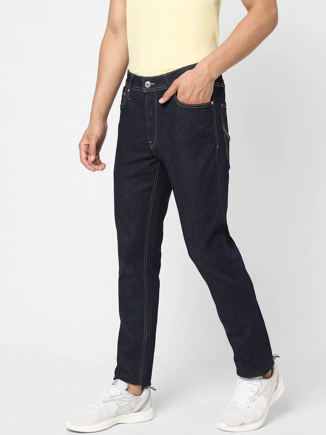 Dark Blue Low Rise Ben Skinny Jeans - Image 3