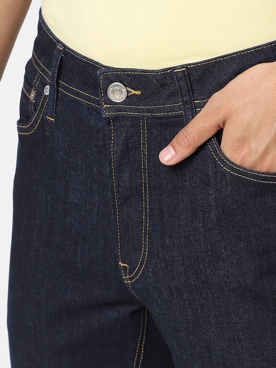 Dark Blue Low Rise Ben Skinny Jeans - Image 5