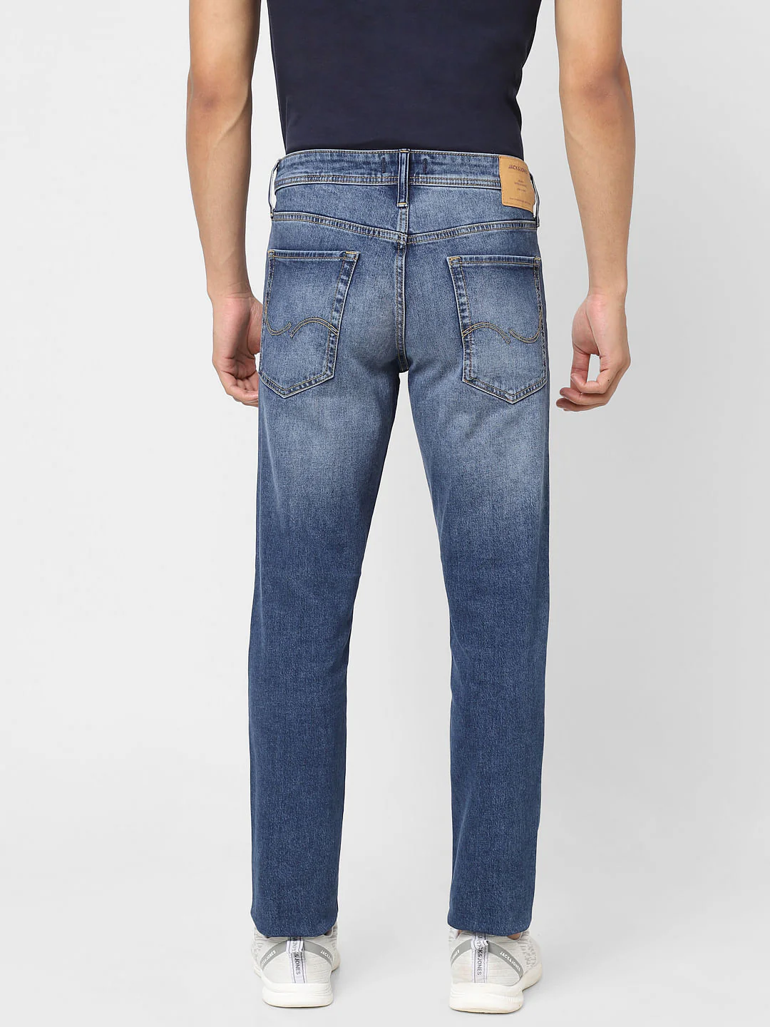 Blue Low Rise Washed Glenn Slim Jeans - Image 4