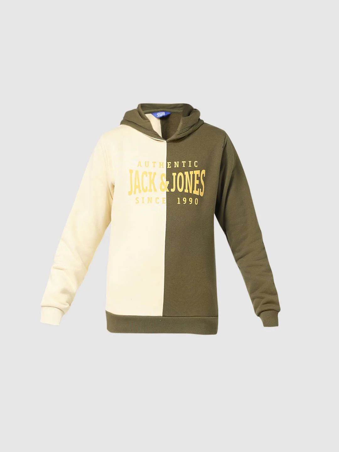 JUNIOR BOYS Green Colourblocked Co-ord Sweatshirt - Image 6