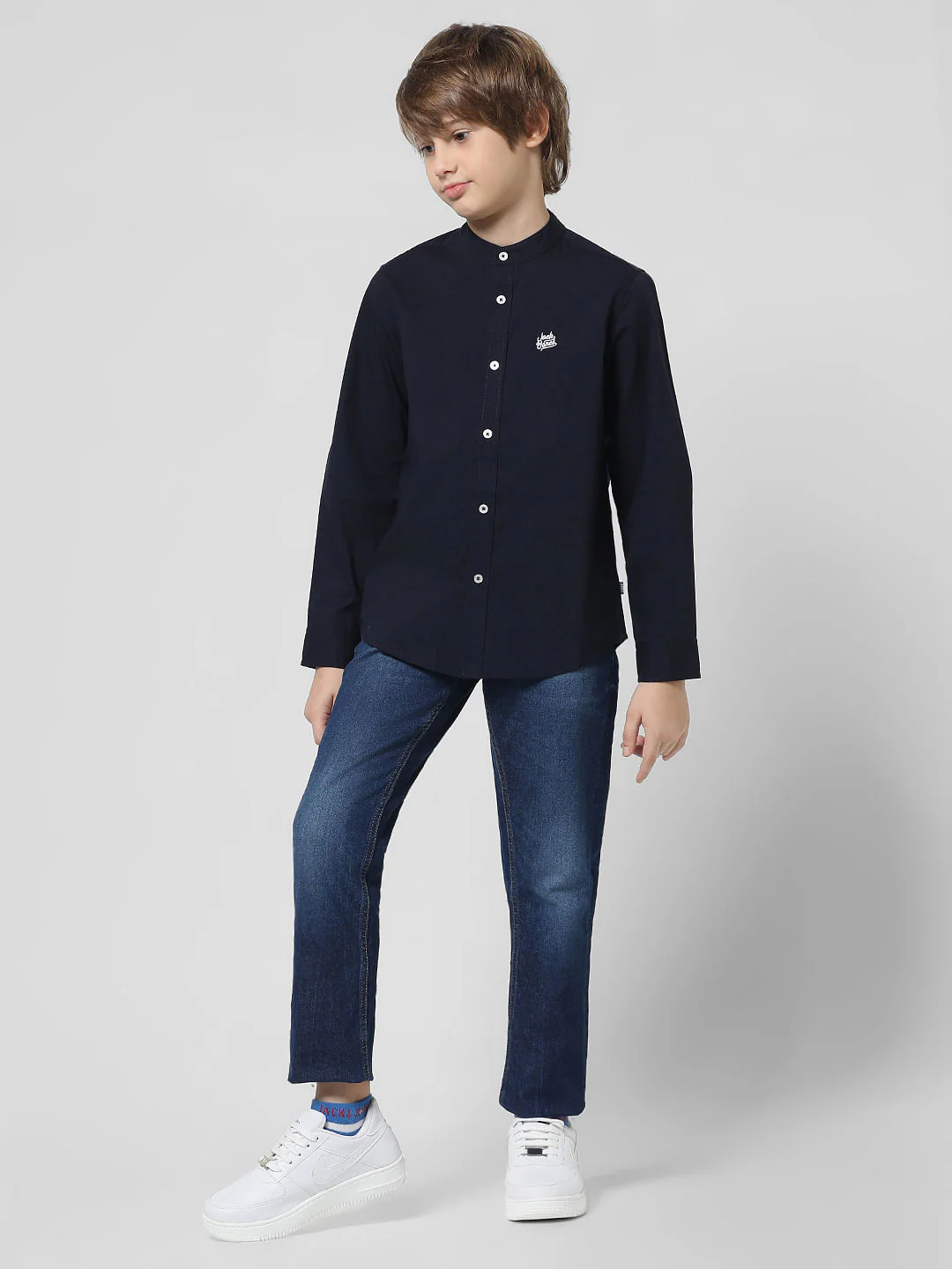 Navy Blue Full Sleeves Shirt - Image 5