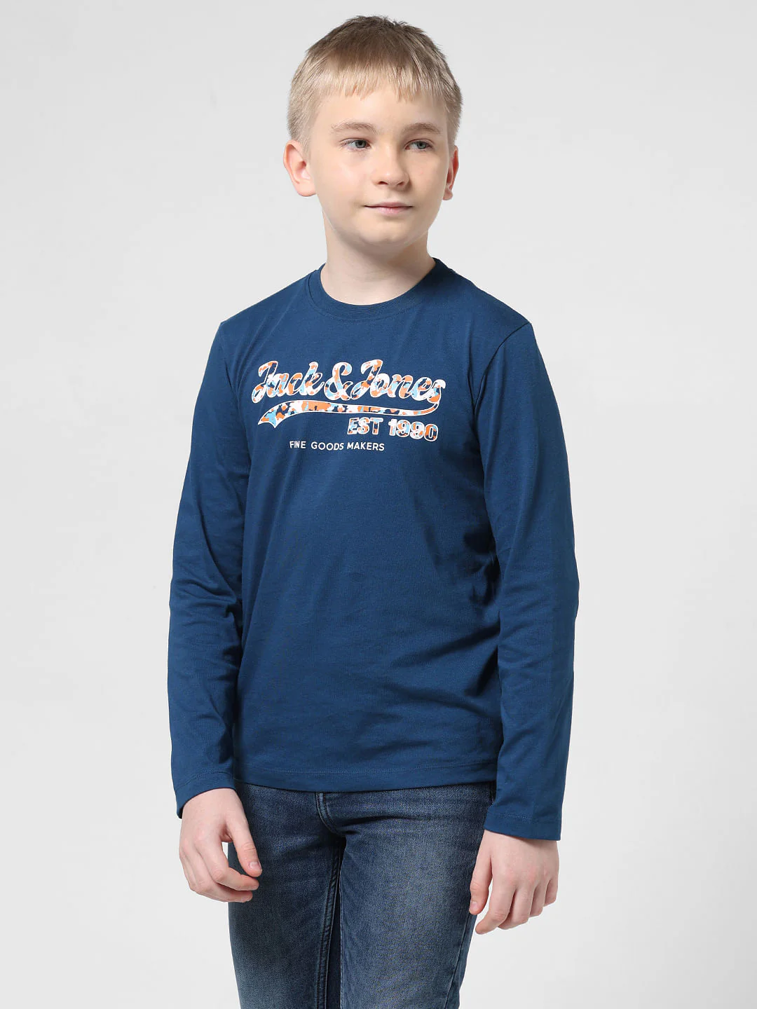 Blue & Black Logo Print Co-ord T-shirt - Image 2