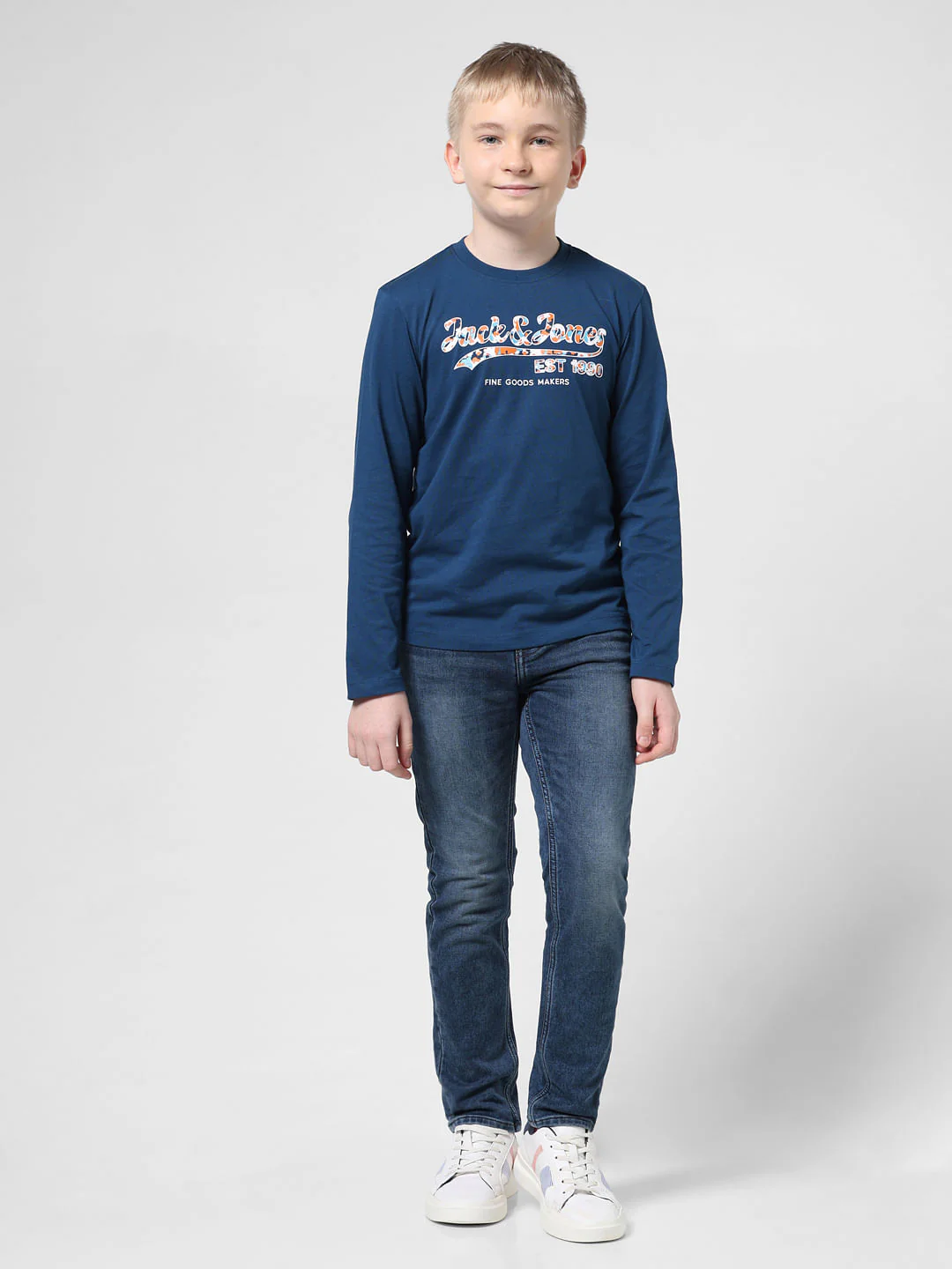 Blue & Black Logo Print Co-ord T-shirt - Image 5