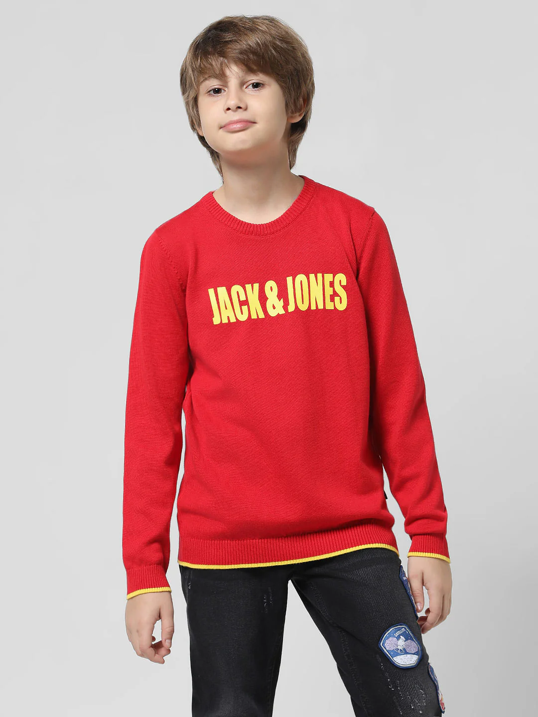 Red Logo Print Pullover - Image 2